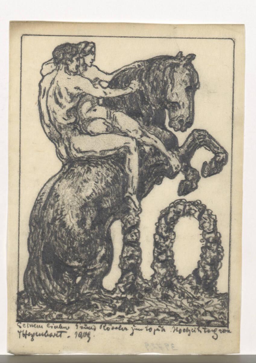 Fritz Hegenbart, Widmungsblatt, Inv. Nr.: 39729