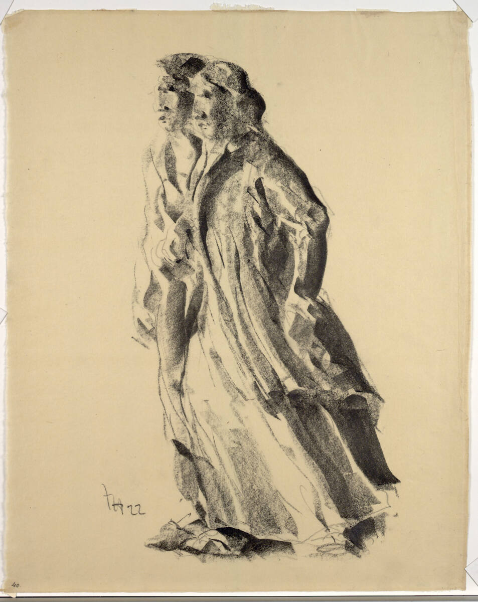 Die Schreitenden, Fritz Hegenbart, 1922