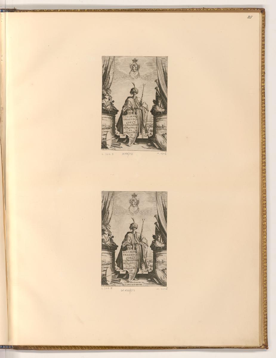 Jacques Callot, Radierungen von Jacques Callot, Titelblatt, Solimano (Suleiman I.), Inv. Nr.: F…
