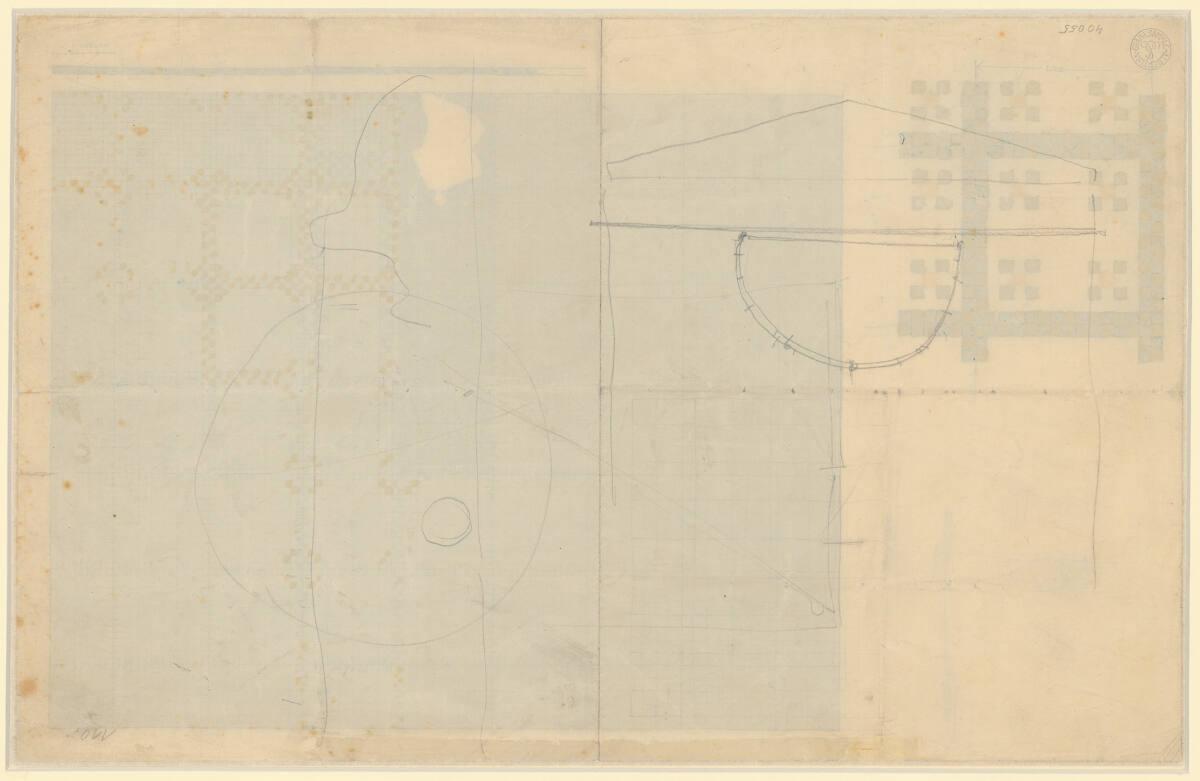 Koloman Moser, Entwurfsskizze, Inv. Nr.: 40055v