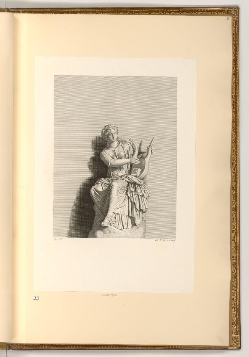 Abbildungen von Skulpturen in französischen Museen, Terpsichore, Inv. Nr.: Frankreich nach Sekt…