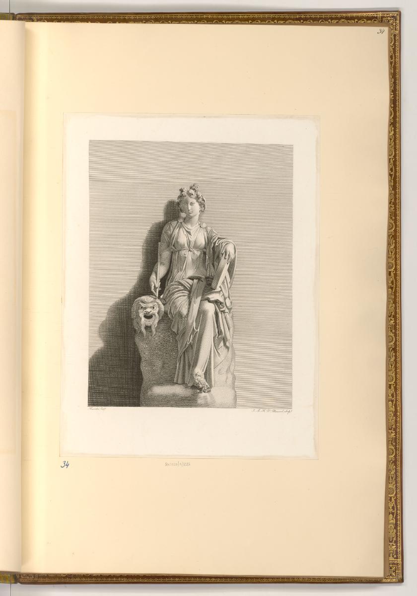 Abbildungen von Skulpturen in französischen Museen, Thalia, Inv. Nr.: Frankreich nach Sektionen…