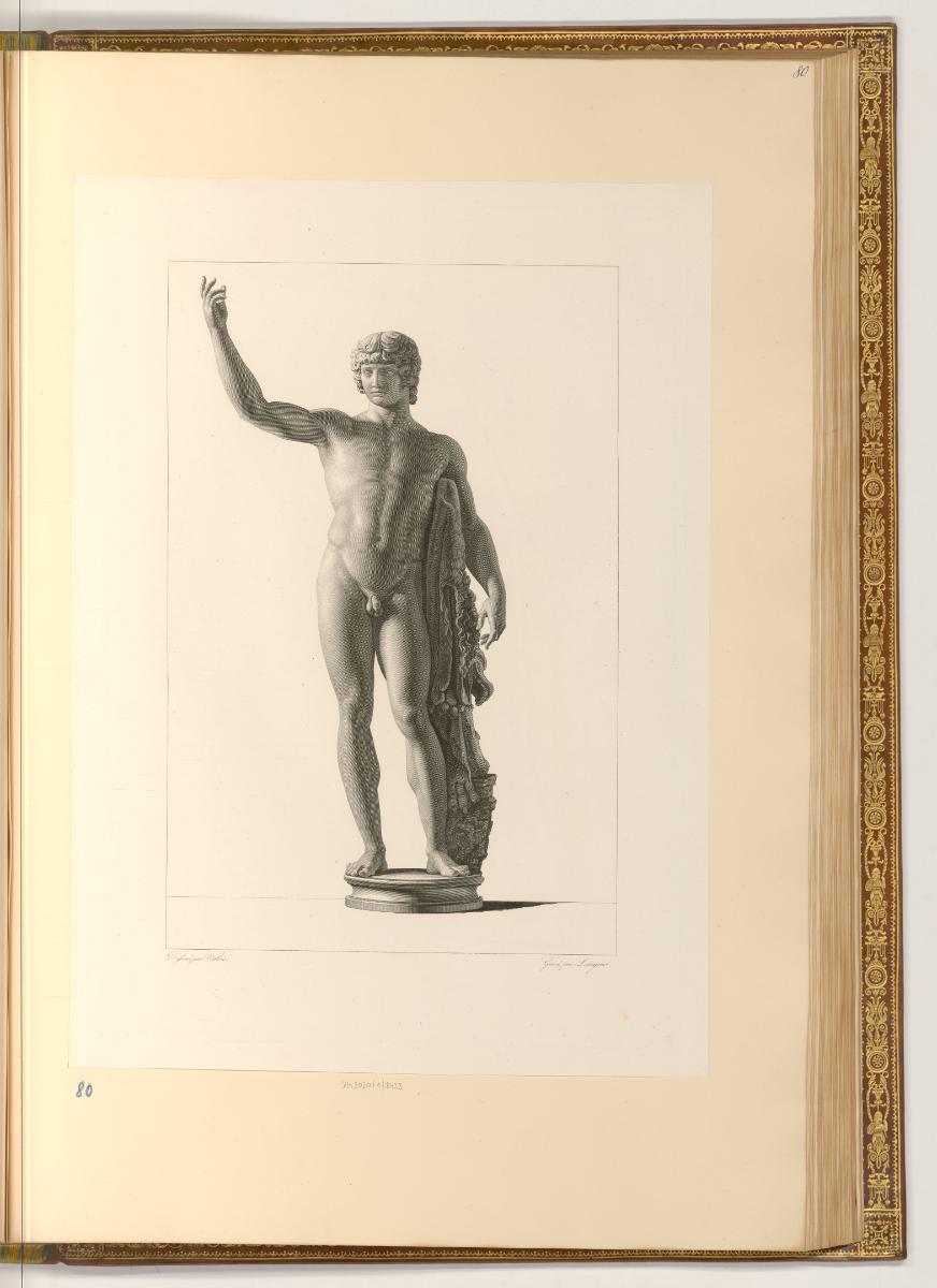 Abbildungen von Skulpturen in französischen Museen, Herkules (?), Inv. Nr.: Frankreich nach Sek…
