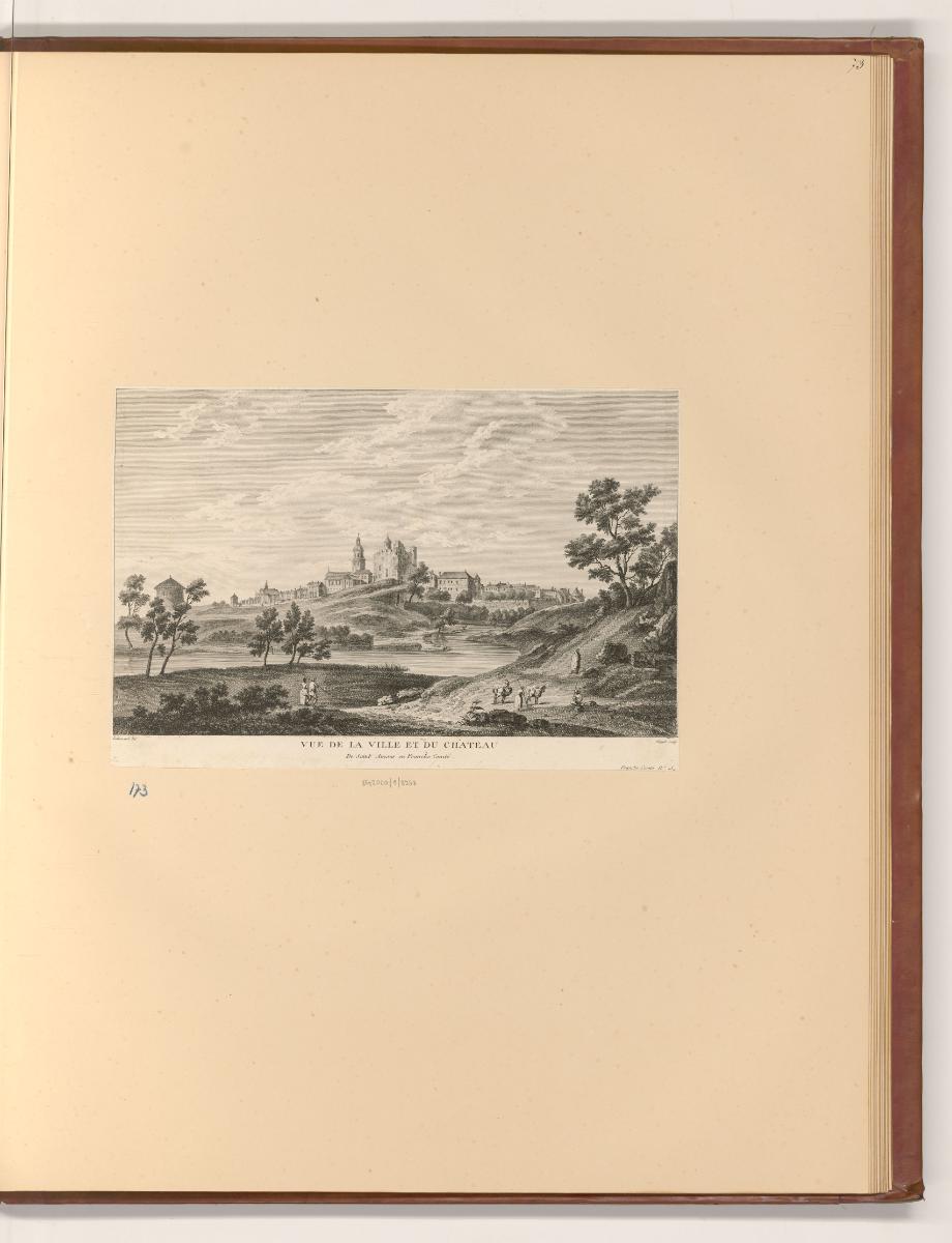 Ansichten von Frankreich, Vue de la Ville et du Chateau, Inv. Nr.: Frankreich nach Sektionen II…