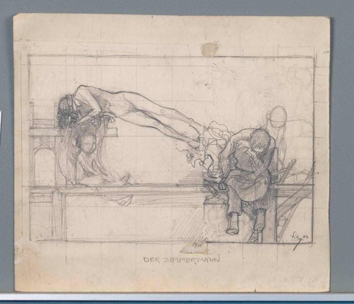 Sergius Hruby, Der Zimmermann, Inv. Nr.: 40217r