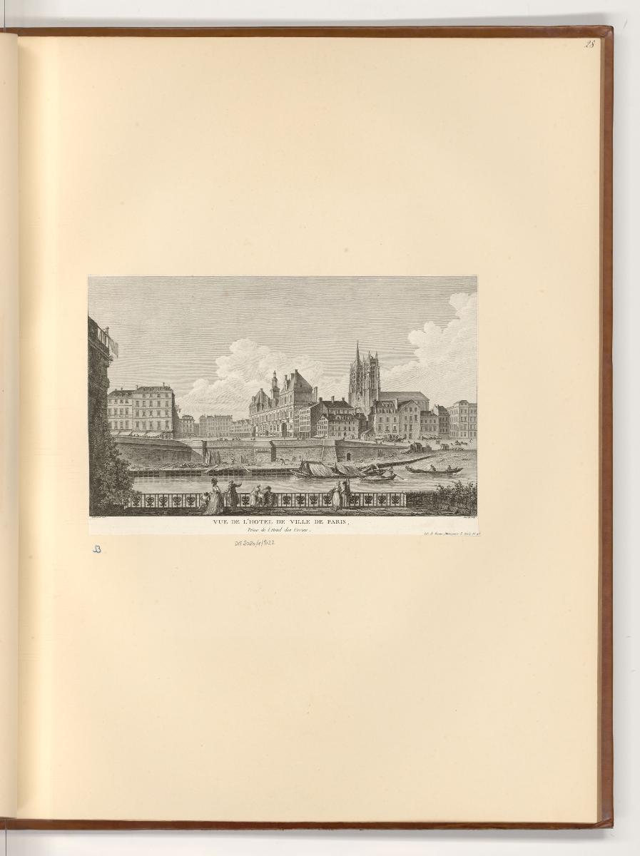 Ansichten von Frankreich, Vue de l'Hotel de Ville de Paris, Inv. Nr.: Frankreich nach Sektionen…