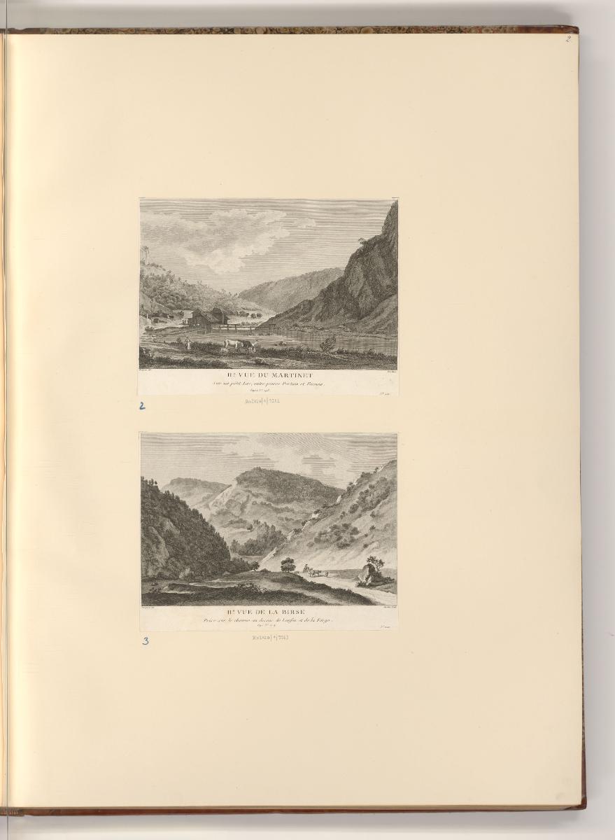 Ansichten der Schweiz, II.e Vue du Martinet; II.e Vue de la Brise, Inv. Nr.: Frankreich nach Se…