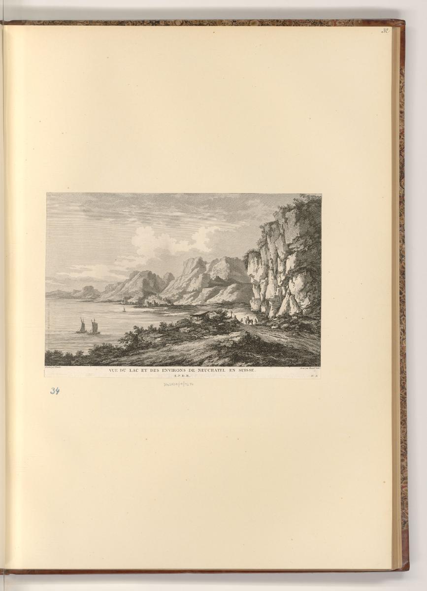 Ansichten der Schweiz, Vue du Lac et des environs de Neuchatel en Suisse, Inv. Nr.: Frankreich …
