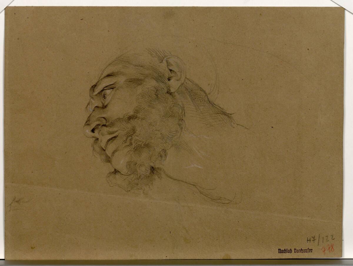 Josef Danhauser, Kopfstudie, Inv. Nr.: 40345