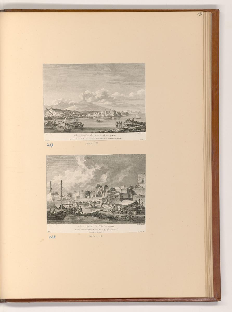 Ansichten der Reise des Richard Saint-Non nach Neapel und Sizilien, Ansicht von Syrakus, Inv. N…