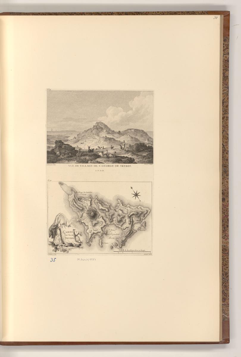 Ansichten der Reise des Comte Choiseul-Gouffier nach Griechenland, Vue du village de St. George…