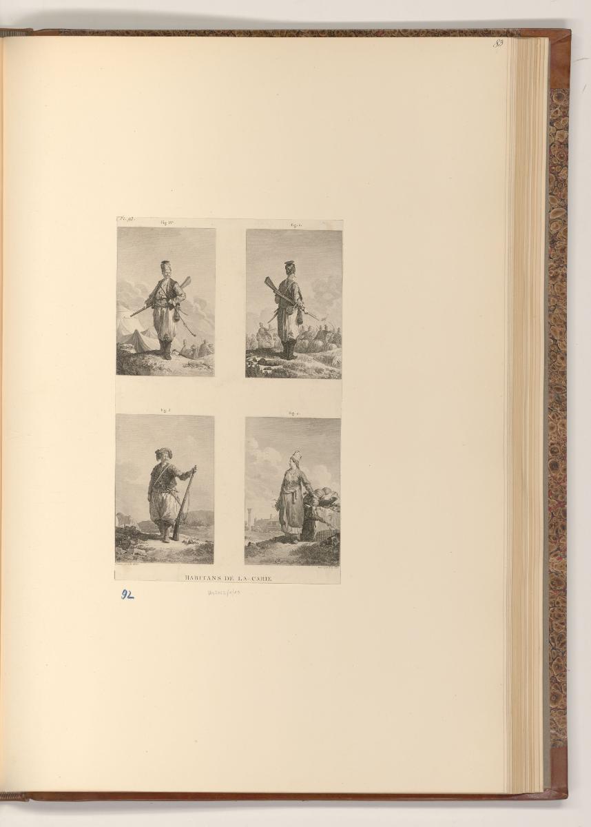 Ansichten der Reise des Comte Choiseul-Gouffier nach Griechenland, Habitans de la Carie, Inv. N…