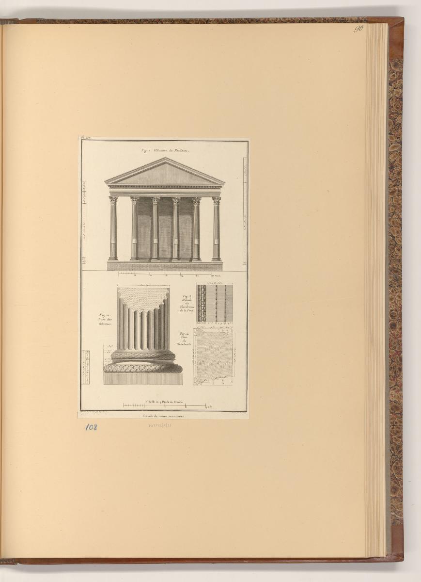 Ansichten der Reise des Comte Choiseul-Gouffier nach Griechenland, Détails du même monument, In…