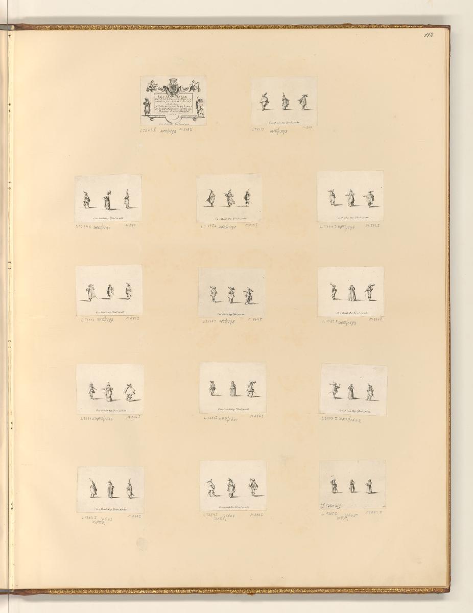 Radierungen von Jacques Callot, Die Phantasien, Inv. Nr.: Frankreich nach Sektionen III/2, F/II…