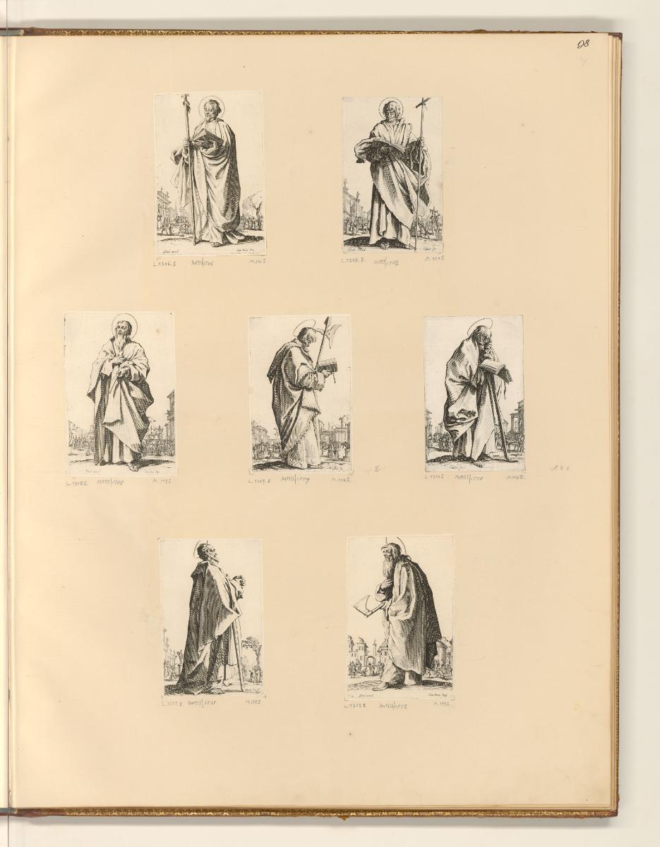 Radierungen von Jacques Callot, Die Jungfrau Maria mit den Aposteln, Inv. Nr.: Frankreich nach …