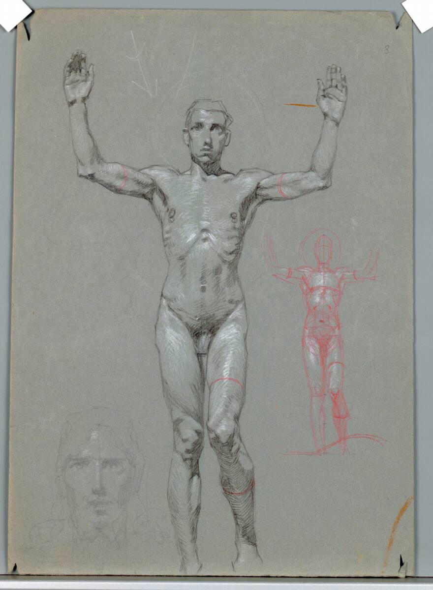 Männliche Kopf- und Figurenstudien, Alexander Rothaug
