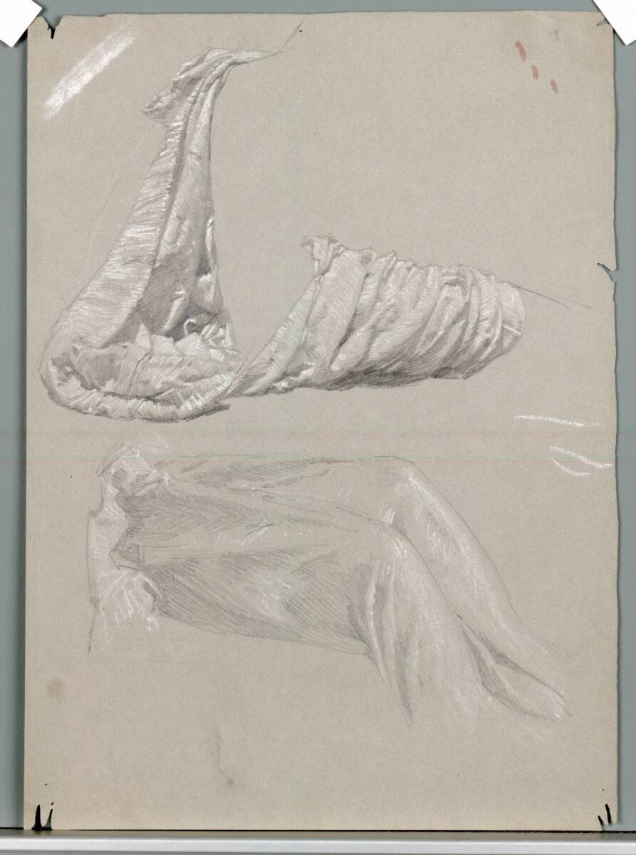 Drei Gewandstudien, Alexander Rothaug