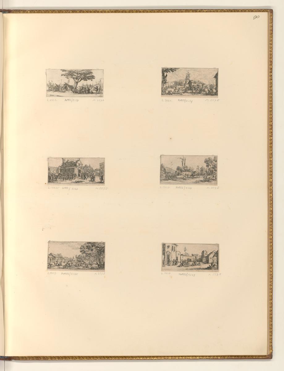Radierungen nach Jacques Callot, Les petites misères de la guerre, Inv. Nr.: Frankreich nach Se…