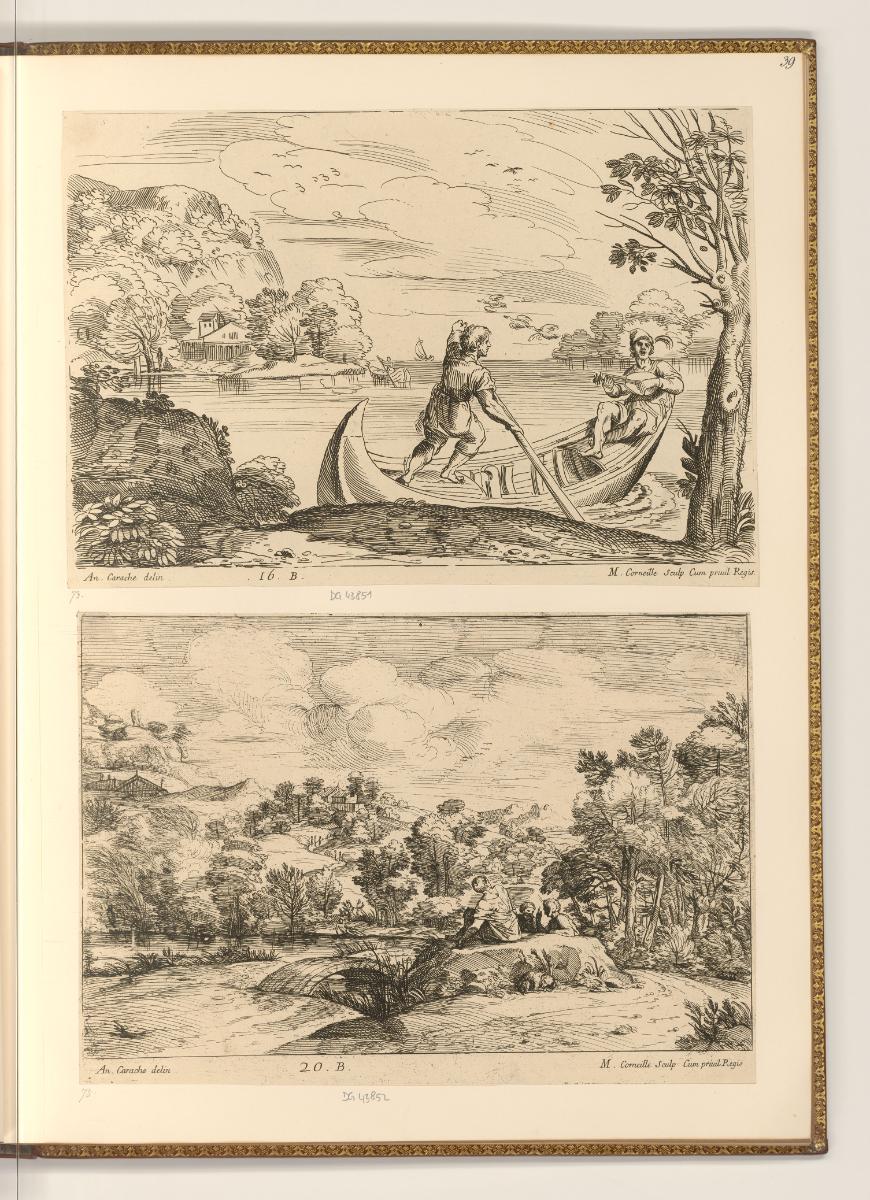 Michel Corneille, dit Corneille des Gobelins, et Jean Bapt. Corneille, Landschaft mit einem Sän…