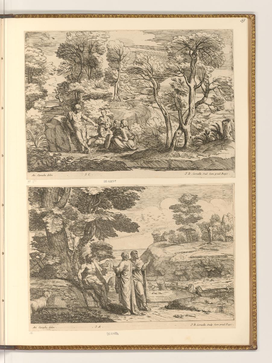 Michel Corneille, dit Corneille des Gobelins, et Jean Bapt. Corneille, Landschaft mit Johannes …