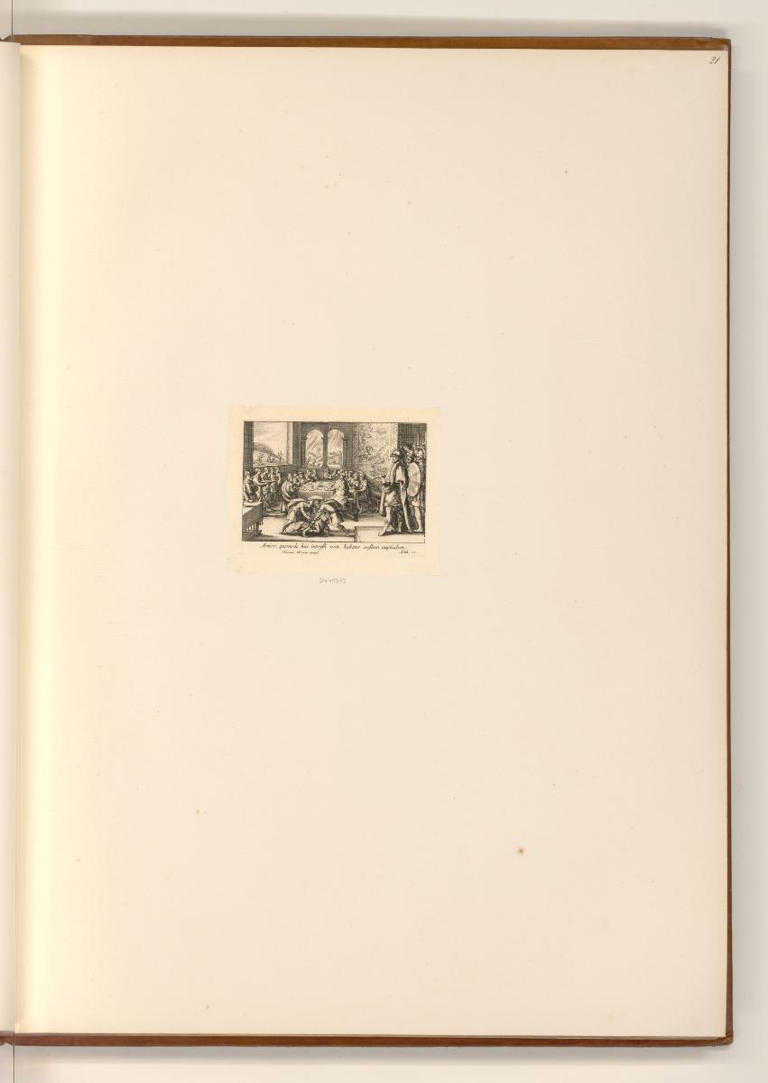 Nic. Cochin; Fr. Chauveau, Gleichnis mit einem König, Inv. Nr.: Frankreich nach Sektionen III/1…