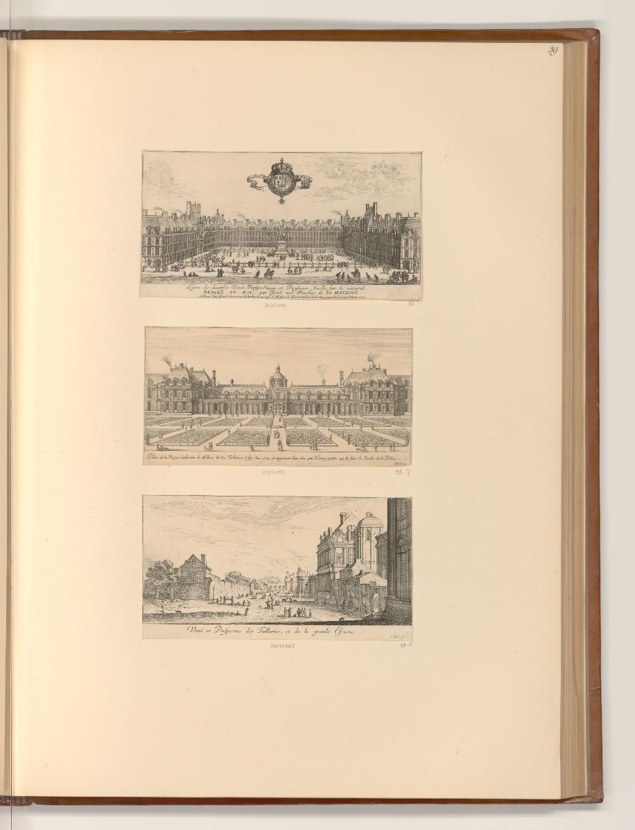 Israel Silvestre. Vol. I., Ansichten von Paris, Inv. Nr.: Frankreich nach Sektionen III/15, F/I…