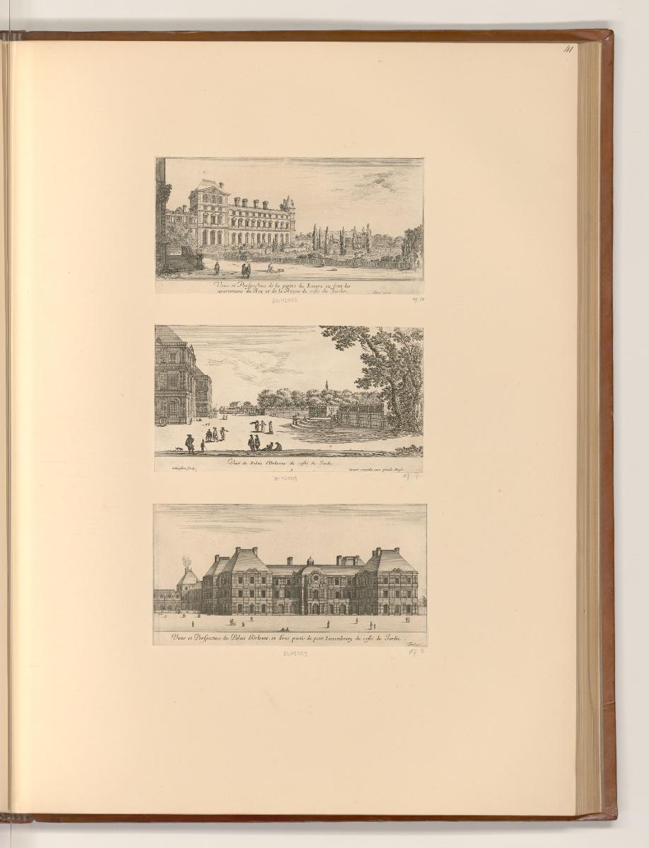Israel Silvestre. Vol. I., Ansichten von Paris, Inv. Nr.: Frankreich nach Sektionen III/15, F/I…