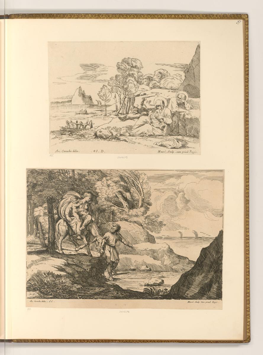 Jean Pesne; Charles Macé, Ruhe auf der Flucht nach Ägypten; Flucht nach Ägypten, Inv. Nr.: Fran…