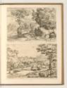 Jean Pesne; Charles Macé, Landschaft mit knorrigem Baum; Landschaft mit Steinbrücke, Inv. Nr.: …