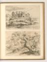 Jean Pesne; Charles Macé, Uferlandschaft mit Festung; Landschaft mit Hirten, Inv. Nr.: Frankrei…