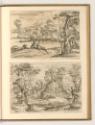 Jean Pesne; Charles Macé, Flusslandschaft mit Paar; Landschaft mit kleinem Wasserfall, Inv. Nr.…