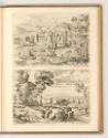Jean Pesne; Charles Macé, Landschaft mit großem Gebäude und Brücke; Weite Landschaft mit Hirten…