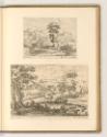 Jean Pesne; Charles Macé, Landschaft mit kleinem Wasserfall; Landschaft mit Siedlung und Reiter…