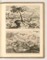 Jean Pesne; Charles Macé, Weite Landschaft mit großem Baum; Besiedelte Landschaft bei Sturm, In…