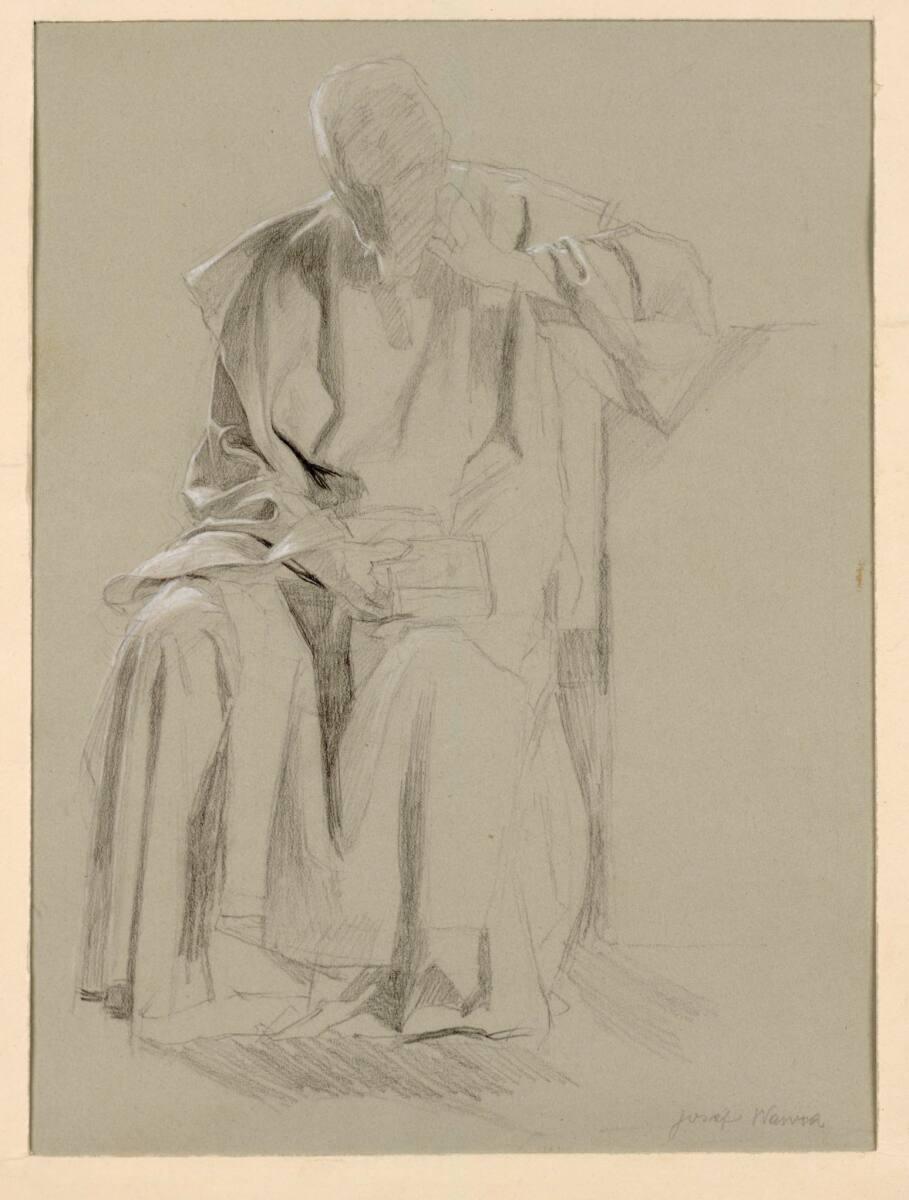 Josef Wawra, Draperiestudie, Inv. Nr.: 40989