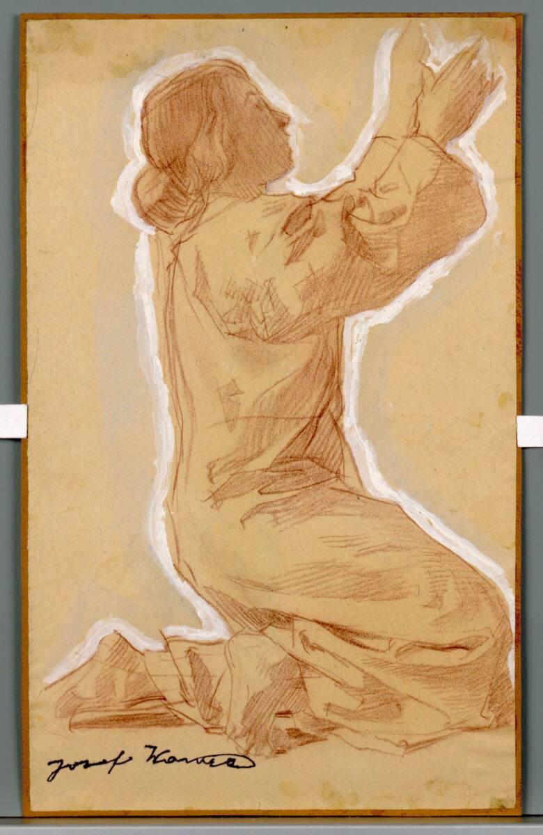 Josef Wawra, Draperiestudie, Inv. Nr.: 40990