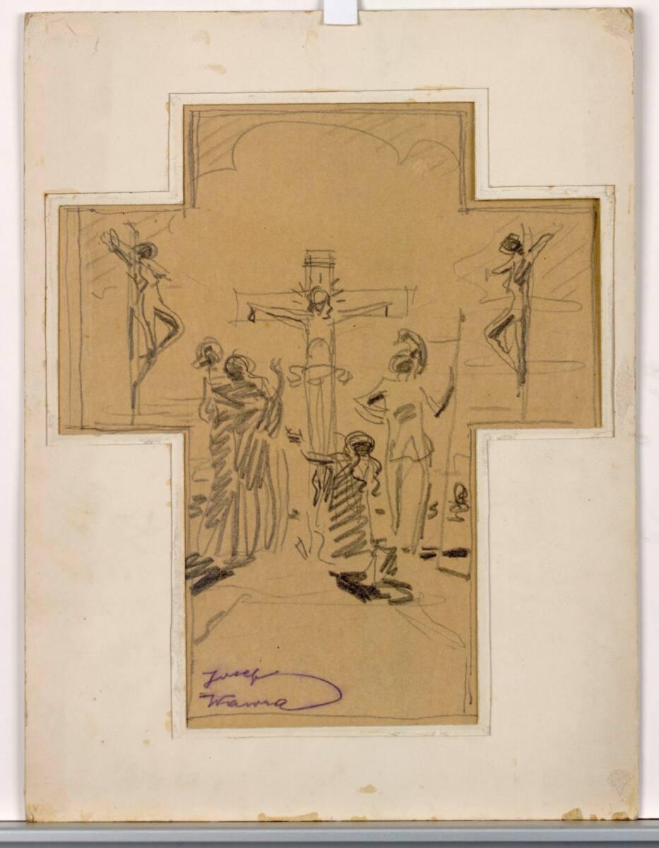 Josef Wawra, Skizze zur Kreuzigung, Inv. Nr.: 40994