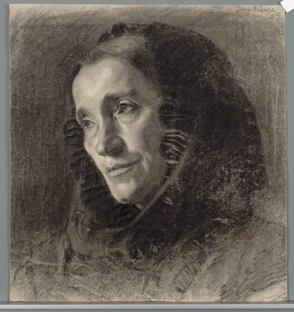 Josef Wawra, Alte Frau mit Kopftuch, Inv. Nr.: 41012