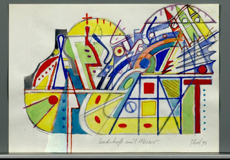 Dietrich Thiel, Landschaft mit Messer, Inv. Nr.: 41038