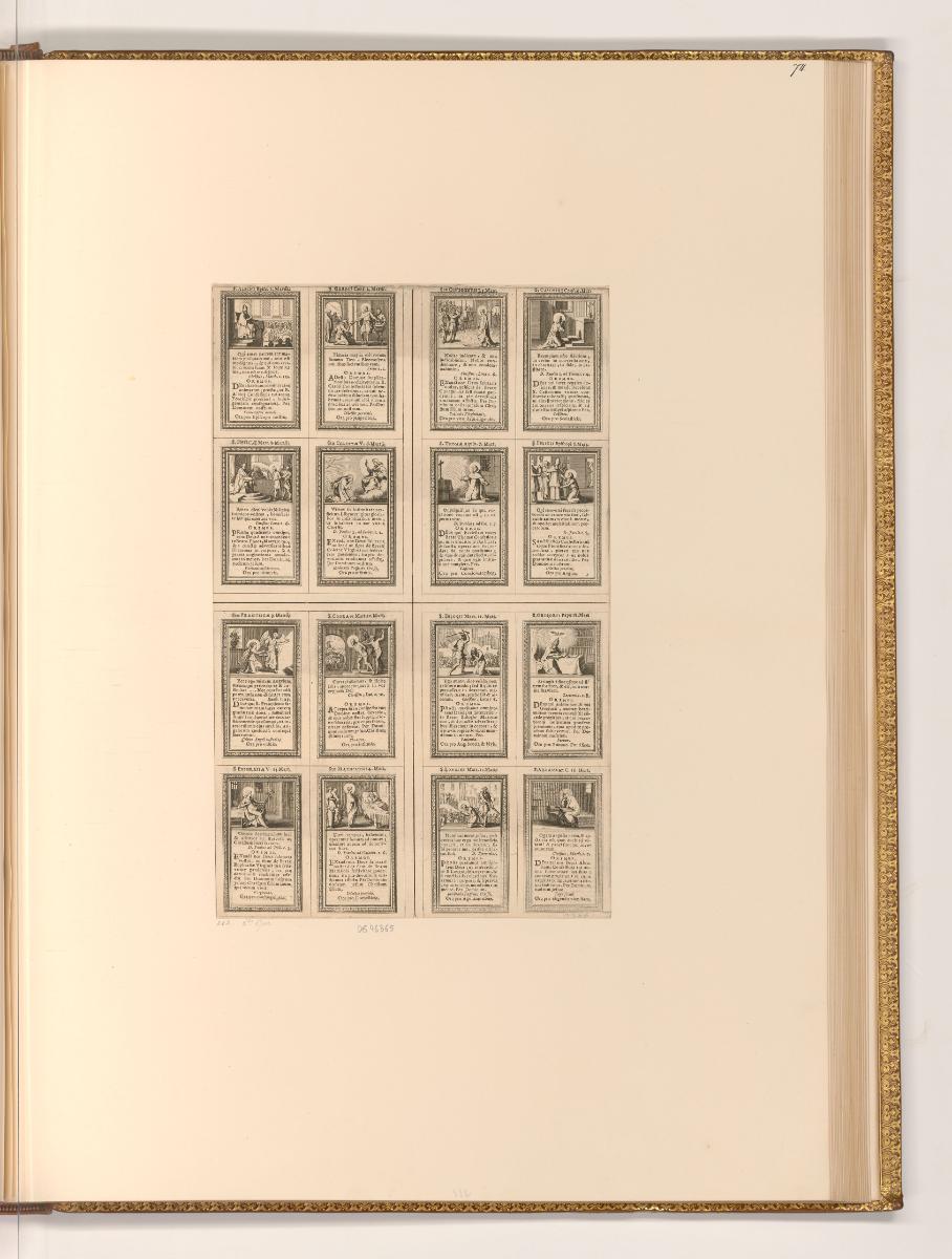Sebastien Le Clerc, Vol. I., Heiligenkalender (März), Inv. Nr.: Frankreich nach Sektionen III/1…