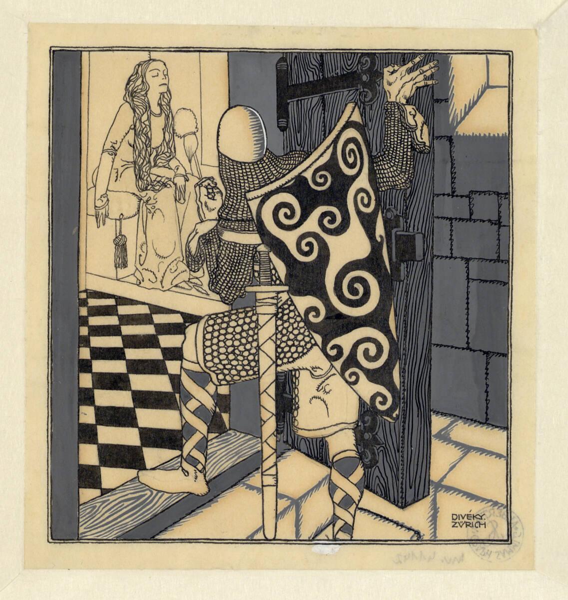 József Divéky, Illustration zu einem Märchen, Inv. Nr.: 41142
