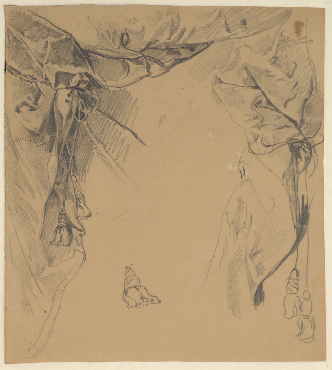 Verschiedene Draperiestudien, Josef Danhauser