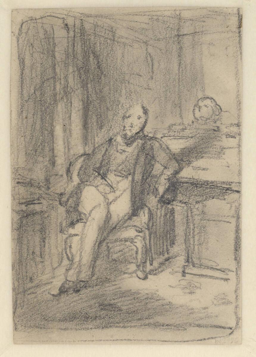 Josef Danhauser, Studie zum Bildnis Rudolf von Arthaber, Inv. Nr.: 41165