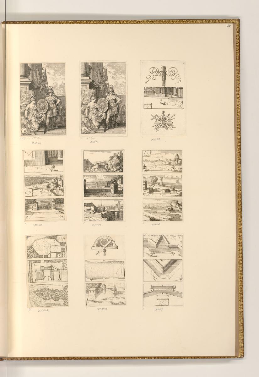 Sebastien Le Clerc, Vol. IV., Frontispiz und Illustrationen, Inv. Nr.: Frankreich nach Sektione…