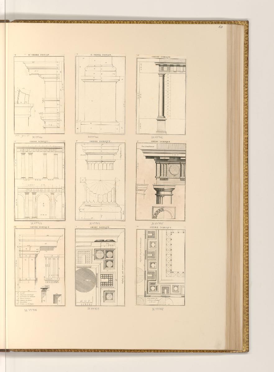 Sebastien Le Clerc, Vol. IV., Illustrationen von Säulenordnungen, Inv. Nr.: Frankreich nach Sek…