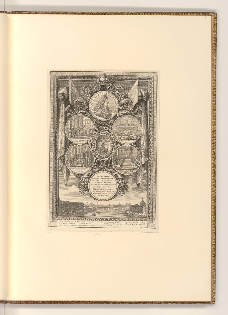 Sebastien Le Clerc, Vol. V., Ludwig XIV. wird im Rathaus von Paris empfangen, Inv. Nr.: Frankre…