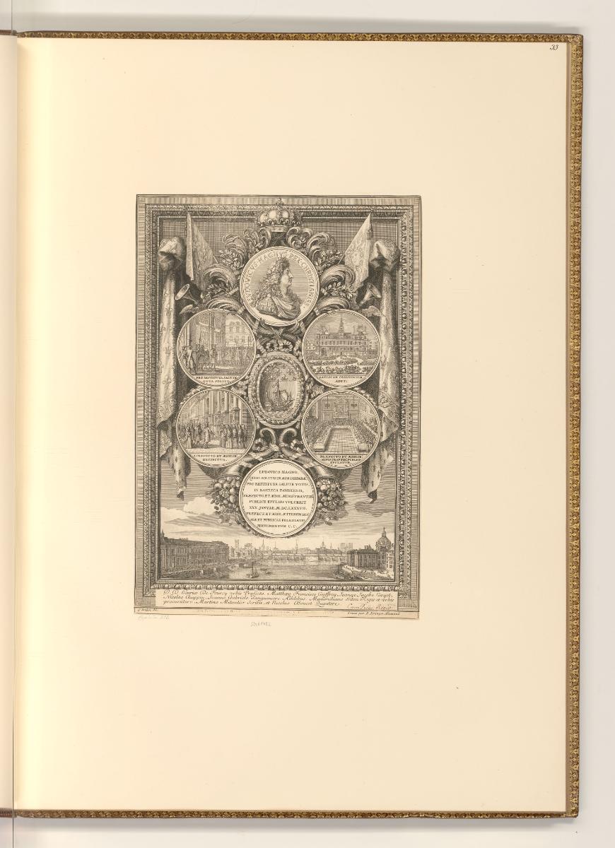 Sebastien Le Clerc, Vol. V., Ludwig XIV. wird im Rathaus von Paris empfangen, Inv. Nr.: Frankre…