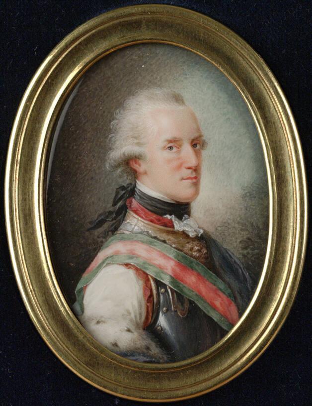 Heinrich Friedrich Füger, Herzog Albert von Sachsen-Teschen als Oberstinhaber seines Kürassierr…