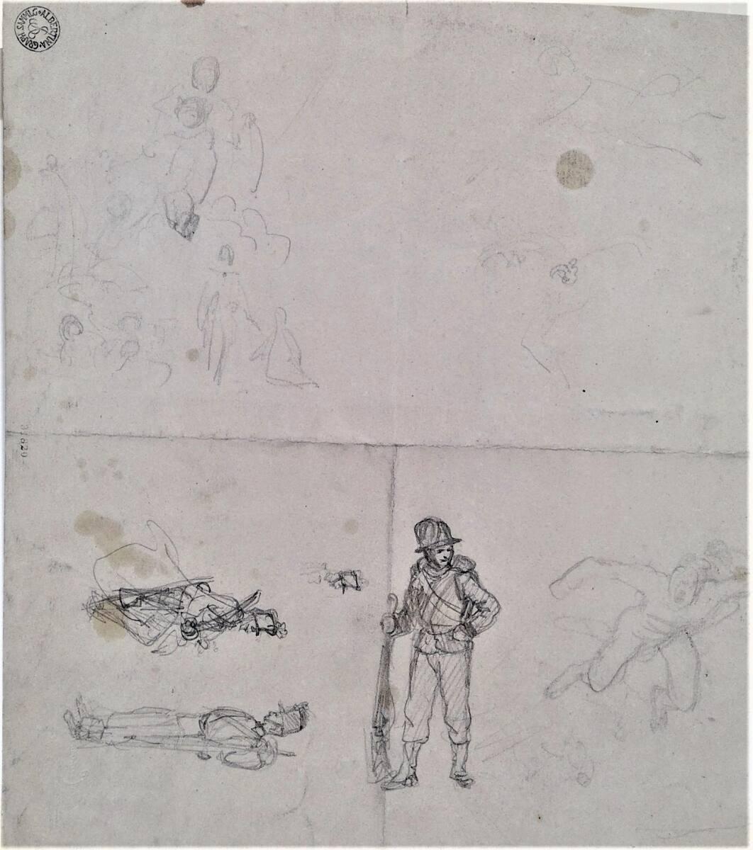 Cecil van Haanen, Figurenstudien, Inv. Nr.: 31820v