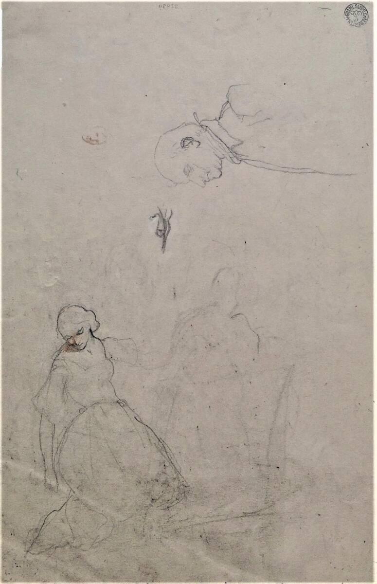 Cecil van Haanen, Figurenstudien, Inv. Nr.: 31830v